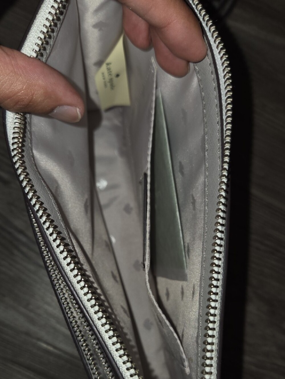 kate spade Two-Tone Gray and White Crossbody Bag - Picture 5 of 5